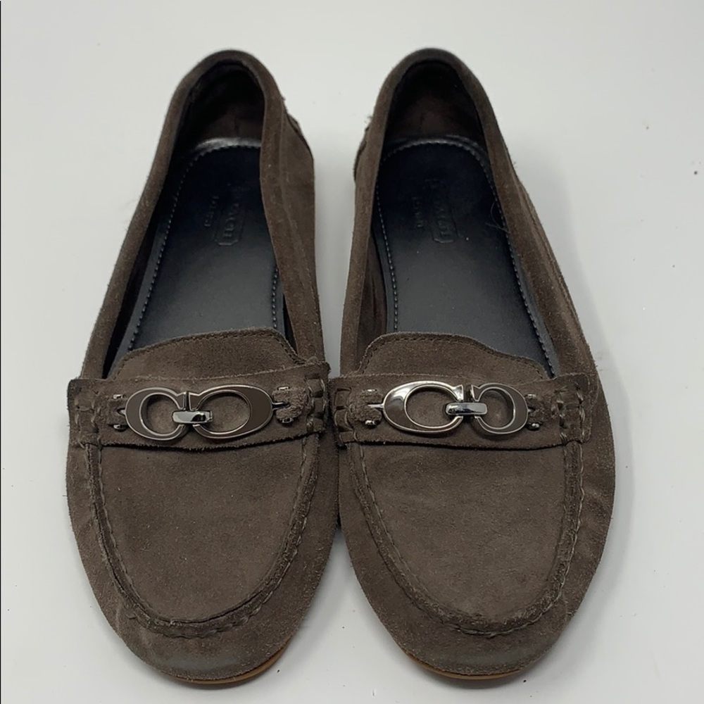Coach Fortunata Suede driving loafers 6.5